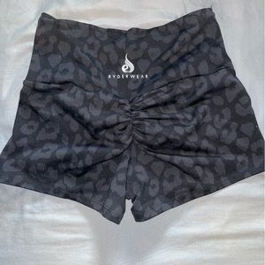 Ryderwear scrunch butt shorts, animal print